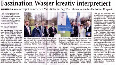Goldenes Segel Pressespiegel 