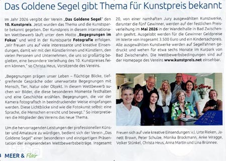 Goldenes Segel Pressespiegel Goldenes Segel Pressespiegel