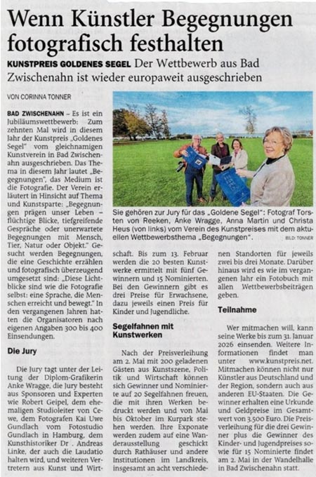 Goldenes Segel Pressespiegel Goldenes Segel Pressespiegel