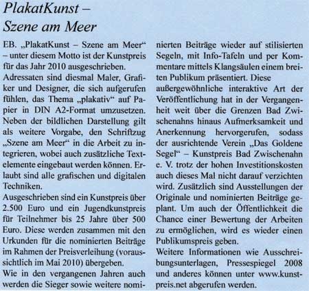 Goldenes Segel Pressespiegel