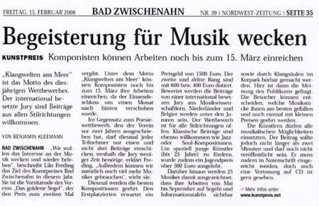 Goldenes Segel Pressespiegel