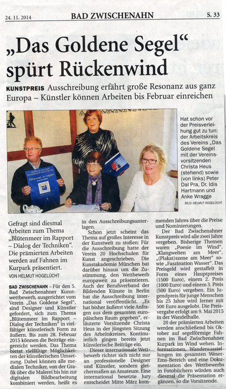 Goldenes Segel Pressespiegel 