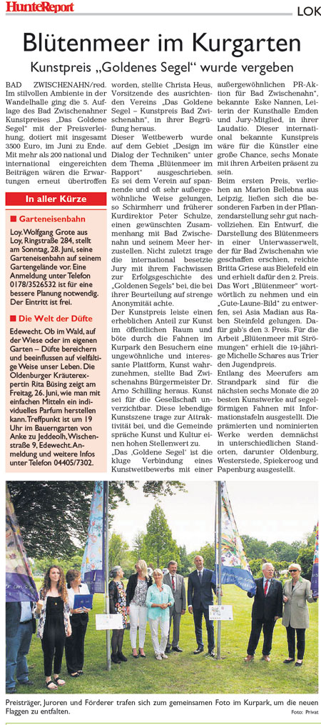 Goldenes Segel Pressespiegel 