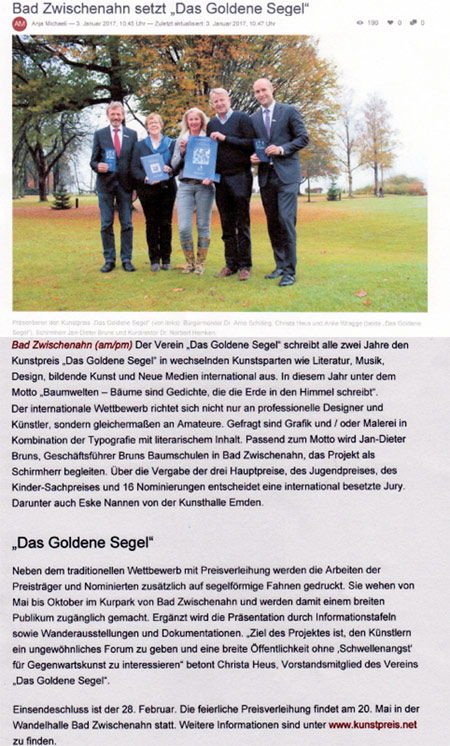 Goldenes Segel Pressespiegel 