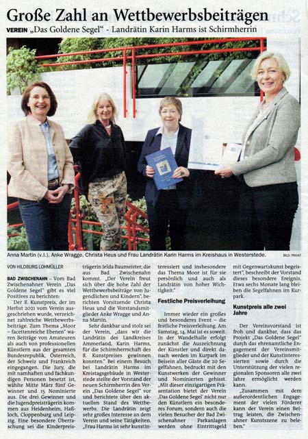 Goldenes Segel Pressespiegel 