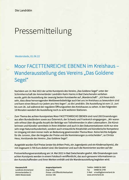 Goldenes Segel Pressespiegel 