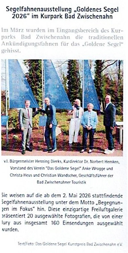 Goldenes Segel Pressespiegel Goldenes Segel Pressespiegel