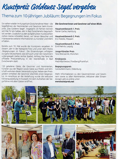 Goldenes Segel Pressespiegel Goldenes Segel Pressespiegel